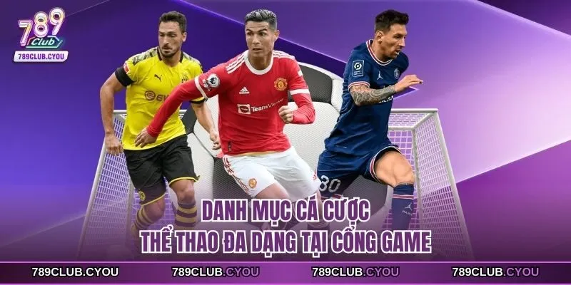 Danh mục cá cược thể thao đa dạng tại cổng game